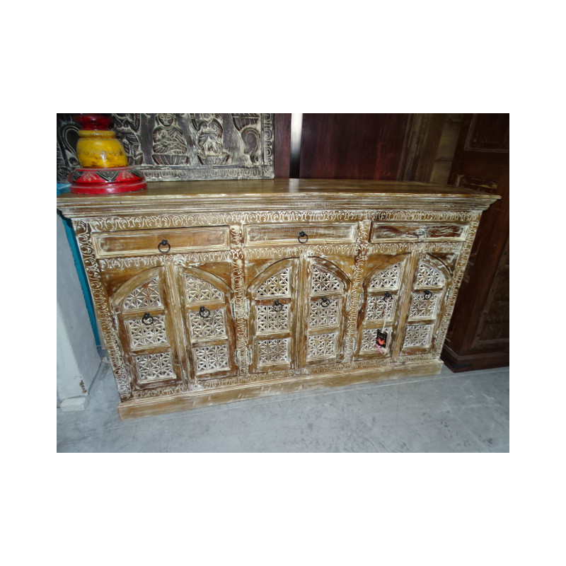 large sideboard with 6 alcove doors and 3 drawers