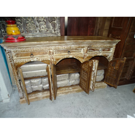 large sideboard with 6 alcove doors and 3 drawers
