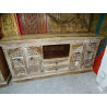 Long flat tv cabinet with 4 alcove doors and 2 drawers 170x80 cm