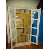 ibrary cabinet with white patinated glass arch