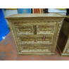 Chest of 4 drawers decorated with brass fittings 100x40x96 cm