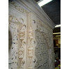 Armoire penderie portes arche et métal turquoise 100x60x200 cm