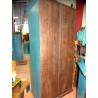 Wardrobe with arched doors and white metal 100x60x200 cm