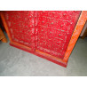 Wardrobe with arched doors and red and orange metal