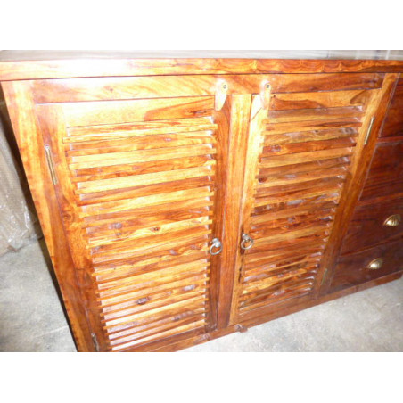 Buffet / basin rosewood door 5 drawers.