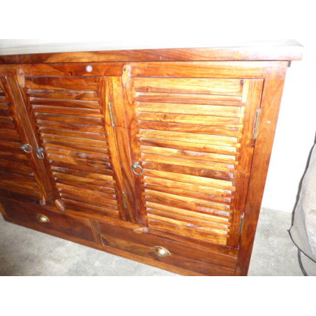 Buffet / basin rosewood door 2 drawers.