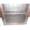 Arched rosewood bookcase with dark patina