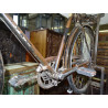 Indian bicycle console in recycled teak