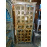 Wardrobe / sideboard with 2 drawers adorned with brass buddha heads