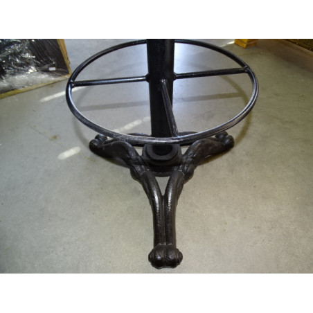 Bar stool or high cast iron table with tractor seat