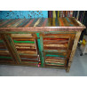 Large bahamas sideboard in recycled teak with 4 doors in 203 cm