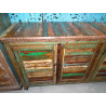 Large bahamas sideboard in recycled teak with 4 doors in 203 cm