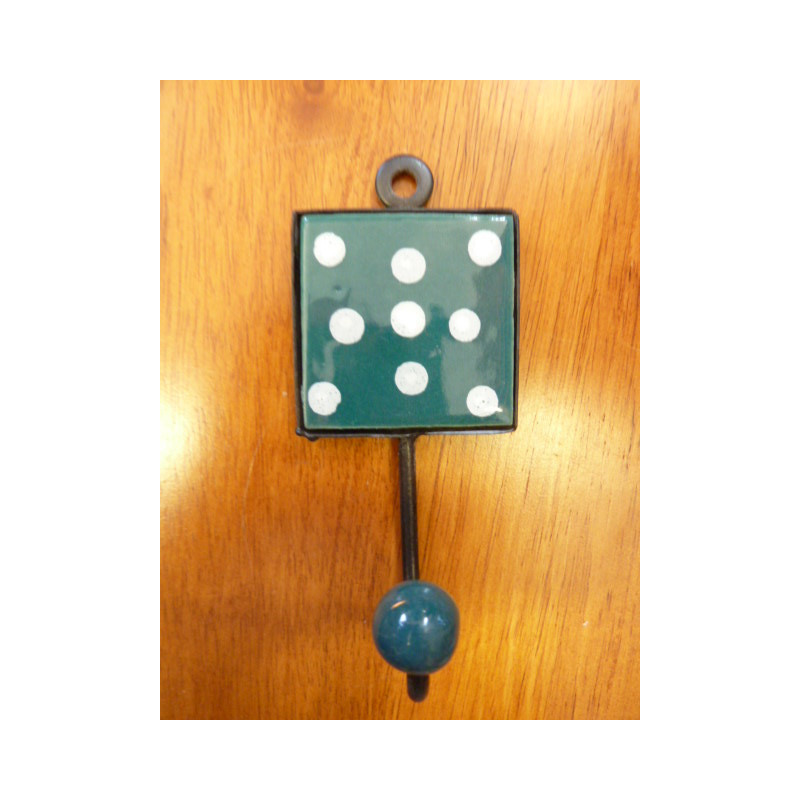 Square green square door hook with pitch