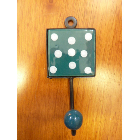 Square green square door hook with pitch