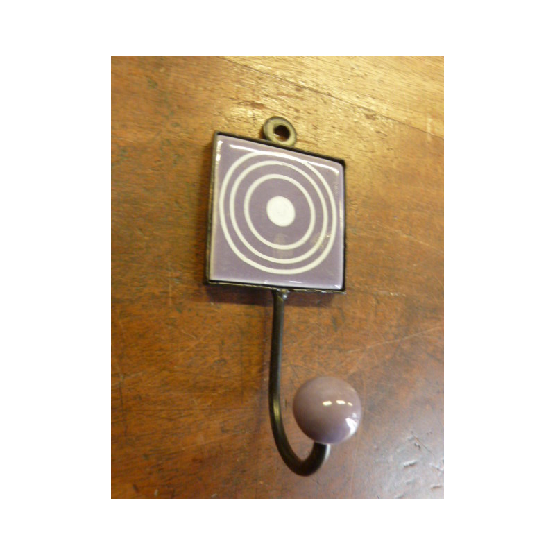Mini hook square purple with cercle