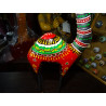 Large designer horse in wood and hand-painted metal - PM