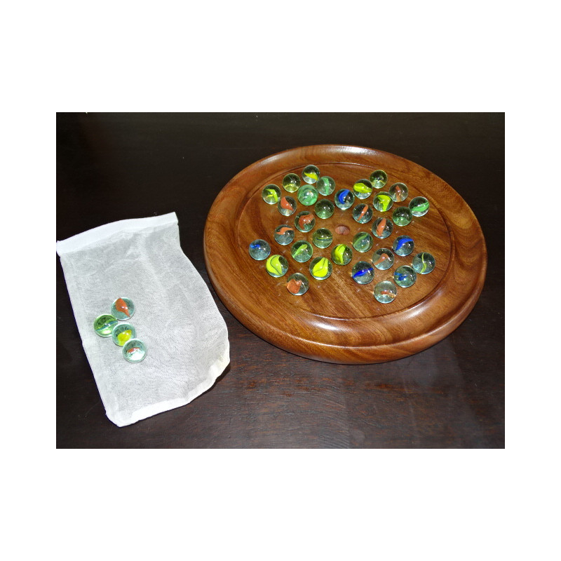 Solitaire games with glass beads 23 cm in diameter