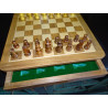 Jeux d'échec magnétique 13 x13 cm avec tiroir de rangement