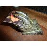 Hand of buddha business card holder - black and green patina