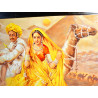 Prints on wood 50X40 cm - couple in Jaisalmer