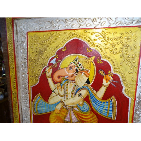 Peinture 38x46 cm Ganesh dansant