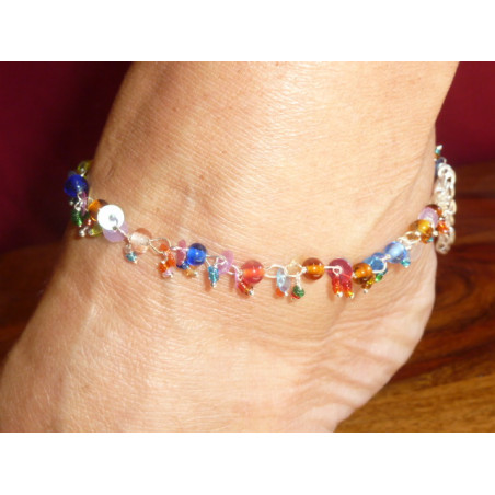 Anklets  beads multicolors