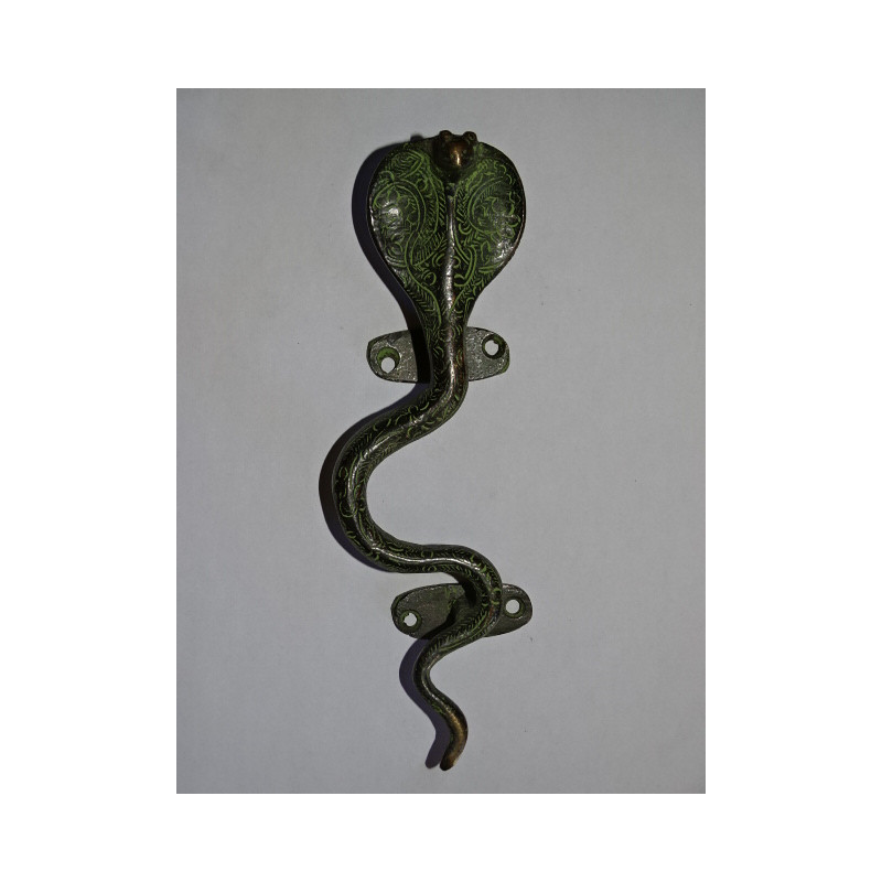 handle brass Cobra green 21 cm