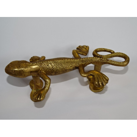 handle brass salamander gold