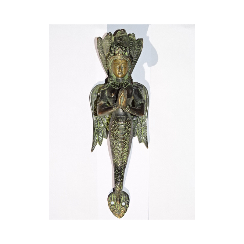 handle brass angel indian green