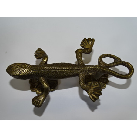 handle brass salamander gold