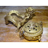 Bronze dragon-shaped censer with golden patina