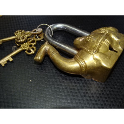 Indian padlock in the shape...