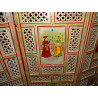 Screen painted (Mughal - White