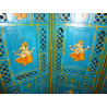 screen head bed lord Ganesha turquoise