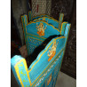 screen head bed lord Ganesha turquoise