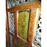 Screen / headboard patinated silver, copper and gold