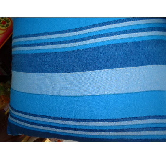 Cushion cover kerala 60X60 cm turquoise and 2 blue