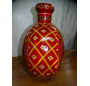 Hand painted metal water jar Red 42 cm