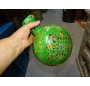 Jarre à eau en métal peinte à la main verte 30 cm