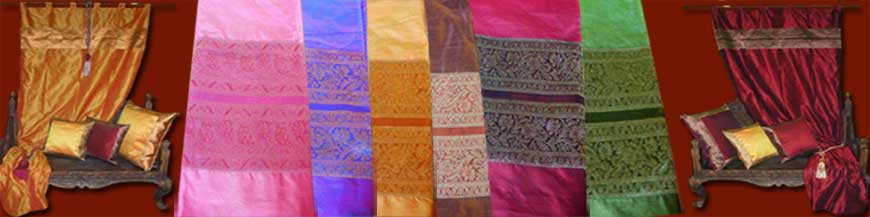 Sheer organza curtains. Indian Furniture