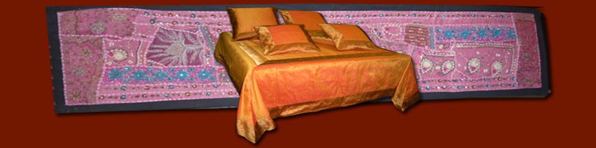 Tête de lit textiles indiens